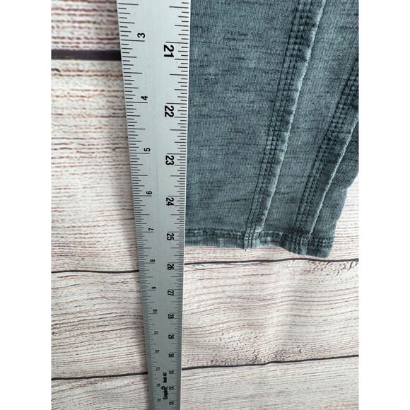 Free People Movement Rough Seam Heavy Weight Leggings Women's Small Green/Gray - Picture 9 of 10